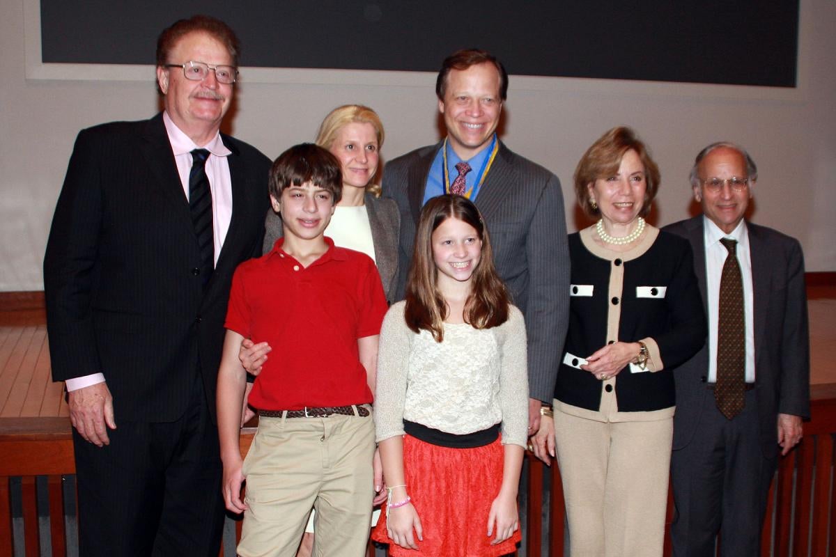 Robert Friedlander and family with Arthur Levine